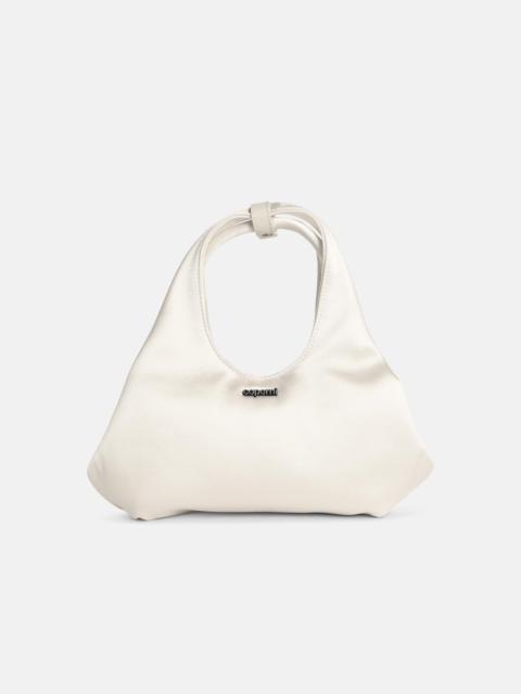 COPERNI 'FOLDED' MINI BAG IN WHITE FABRIC