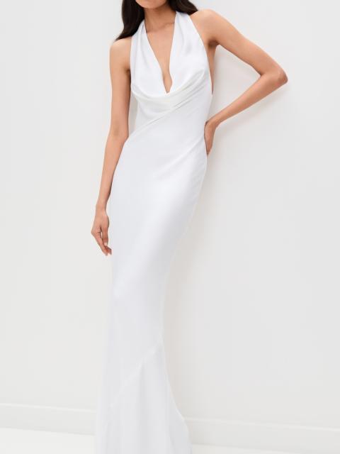 NORMA KAMALI Halter Drape Bias Gown