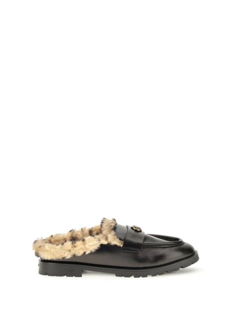 PINKO Pinko Nora Padded Leather Sabots Black