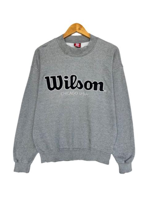 Other Designers Vintage 90s Wilson Chicago USA Sweatshirt Wilson Grey Medium