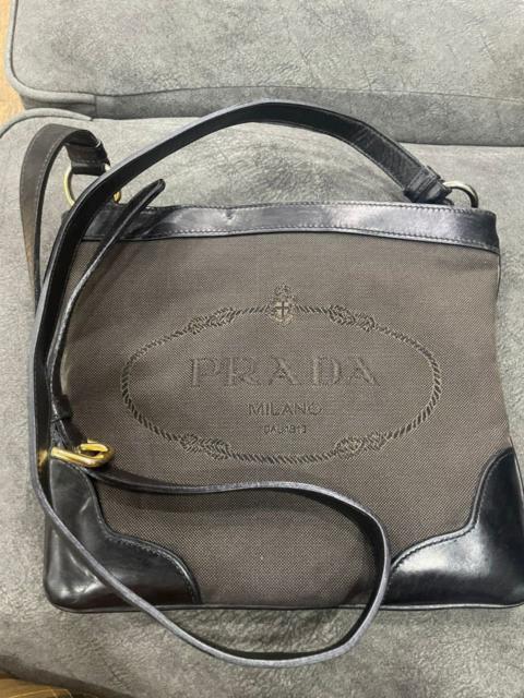Authentic Prada Denim Crossbody Shoulder Bag