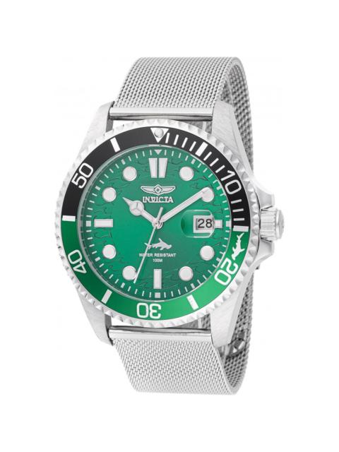 Other Designers Invicta Pro Diver Quartz Green Dial Sprite Bezel Men's Watch 47174