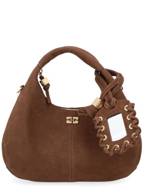 GANNI MINI SUEDE HOBO BAG