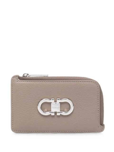 FERRAGAMO Card Holder Gancini with Zip