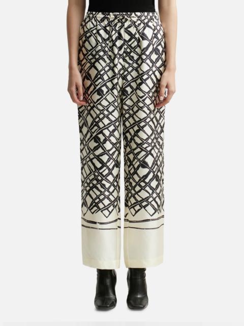 RÓHE UNISEX SILK LABYRINTH PANTS