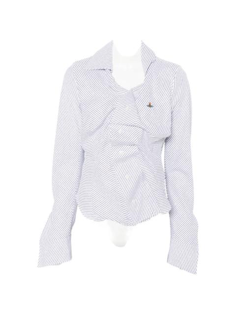 Vivienne Westwood Vivienne Westwood Drunken Striped Layered Shirt
