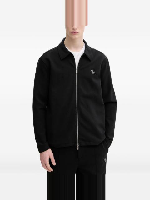 Filling Pieces zip-front collared shirt jacket