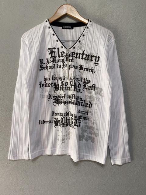 Other Designers If Six Was Nine - Bat su Studio longsleeve harajuku style tee Y2k punk (B4)