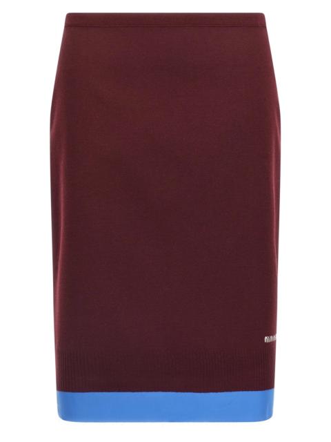 Miu Miu Double layer skirt