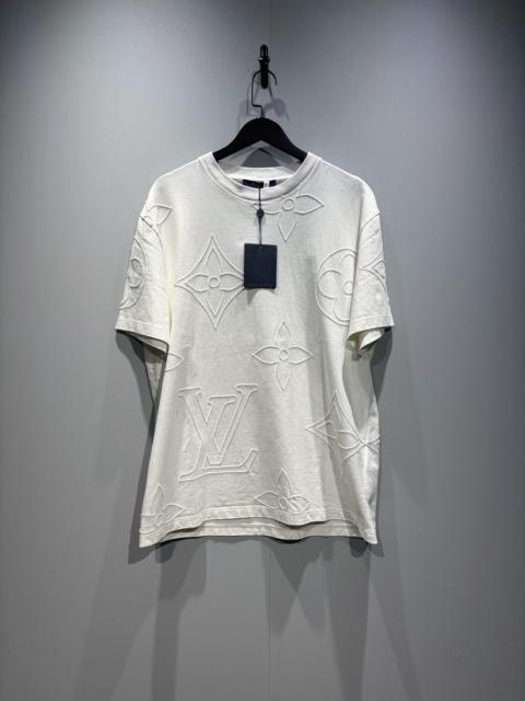 Louis Vuitton Louis Vuitton 25SS Three-Flower Embossed Embroidery Short-Sleeved Shirt