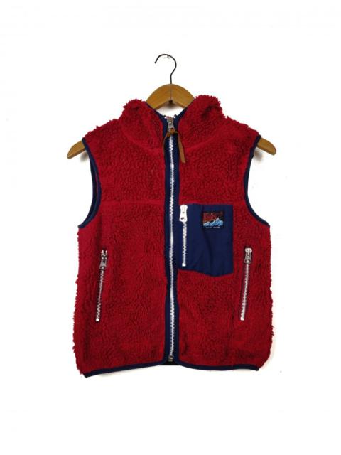 Other Designers Japanese Brand - Rnainc. Japan Sherpa Hoodie Retro Vest Jacket Outerwear