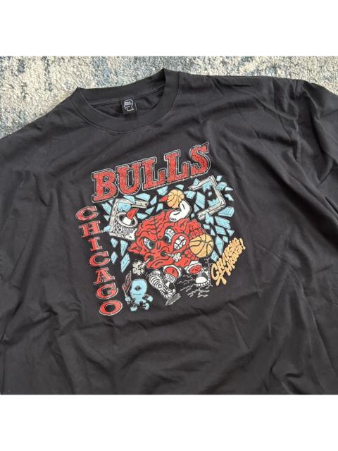 BRAIN DEAD 2XL CHiCAGO BULLS TEE WiDE BOXY CROPPED NBA iDENTiFY ARTiST