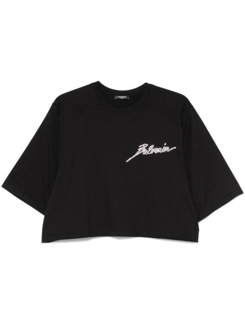 Balmain crystal-embellished T-shirt