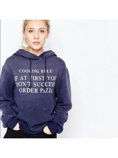 Other Designers Wildfox Cooking Rules Pizza Hoodie Sweatshirt