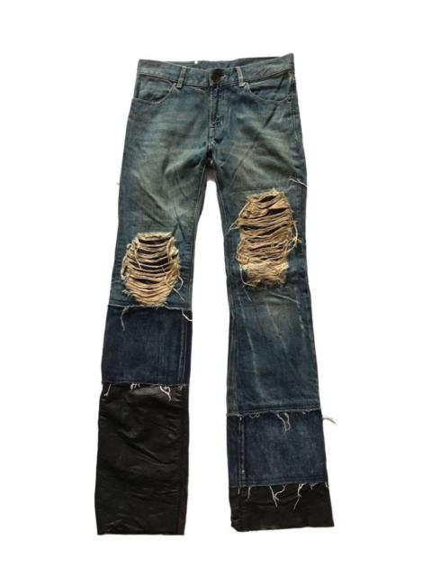Buffalo Jeans Mudwash Distressed flare jeans
