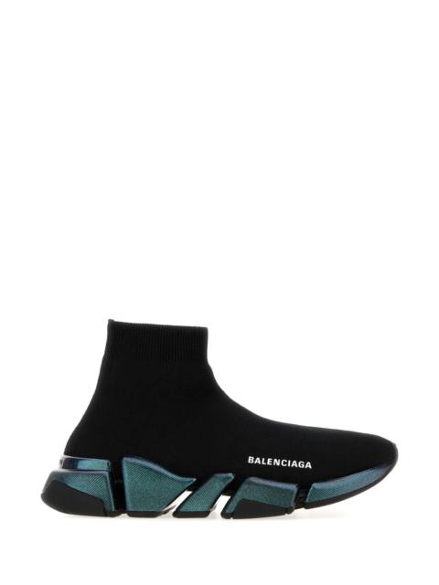 BALENCIAGA Balenciaga Women Black Stretch Fabric Speed 2.0 Sneakers