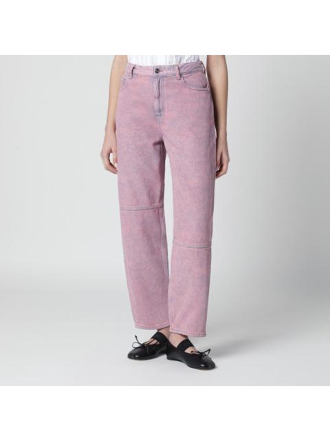 GANNI Ganni Starry Washed Pink Jeans Women