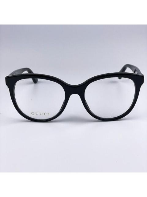 GUCCI SALE! NEW GUCCI LOGO GG0329O 004 Black Multicolor Round Women Eyeglasses
