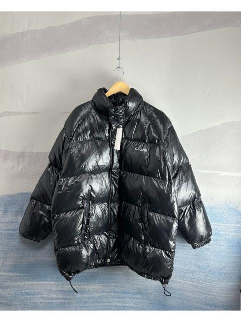 CELINE Celine Black Glossy Logo Down Jacket