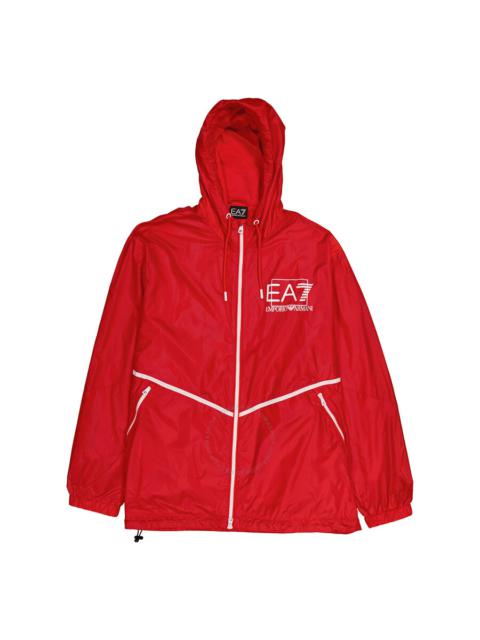 EMPORIO ARMANI Emporio Armani Red EA7 Logo Recycled-Fabric Visibility Jacket