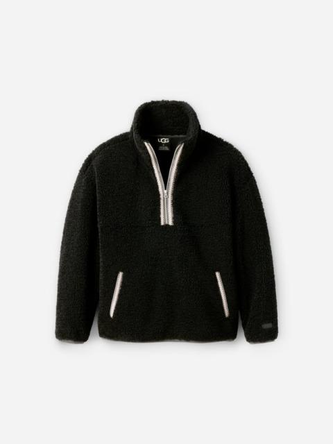 UGG ® Men's ®braid Half Zip Fleece/Recycled Materials Tops in Black