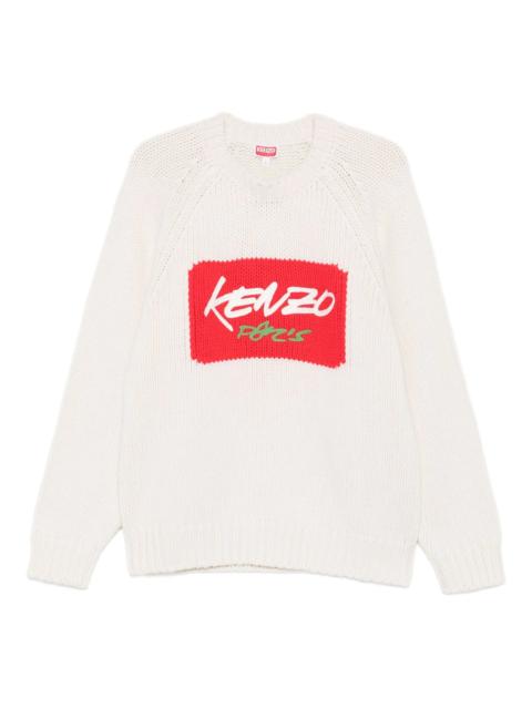 KENZO Kenzo Logo-print Crew-neck Sweater