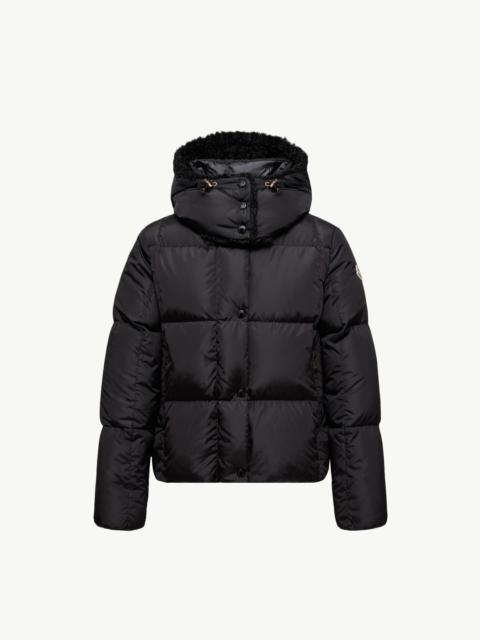 Moncler Castelnou Square-Quilted Hooded Short Down Jacket