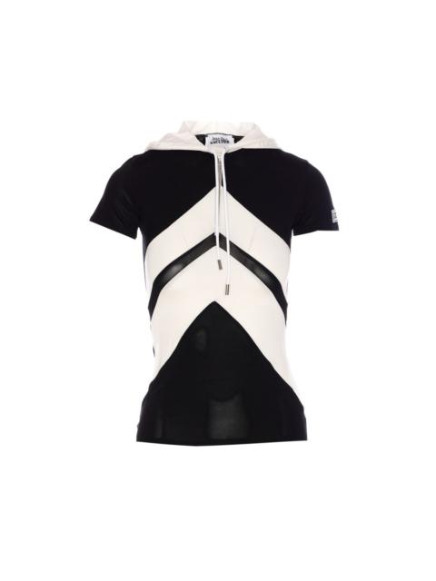 Jean Paul Gaultier Women The Black T-Shirt With Chevron