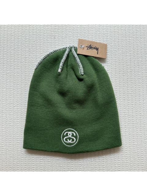Stüssy Stussy Skullcap Exposed Stitch Beanie Hat / Green