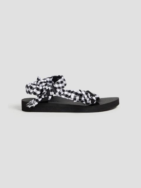 Other Designers Trekky gingham gauze sandals