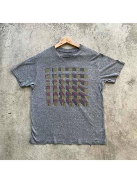 Other Designers Vintage - Vintage Xlarge 3D Block Grey Faded Rare Tee