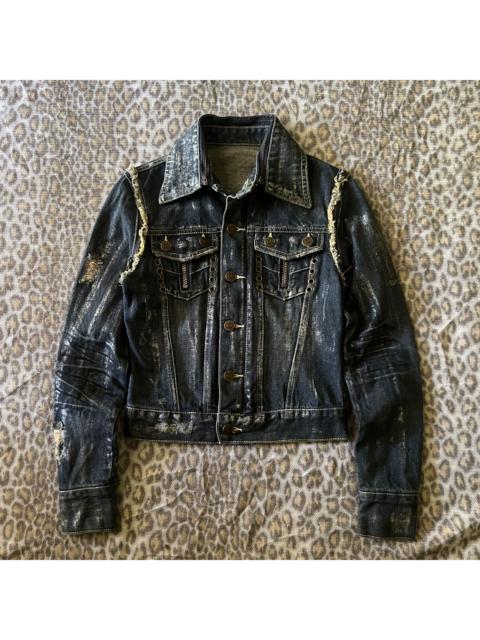 JSG Tokyo Silver Waxed Denim Jacket