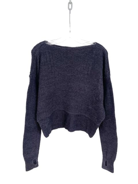 Kapital Cropped Cableknit Sweater