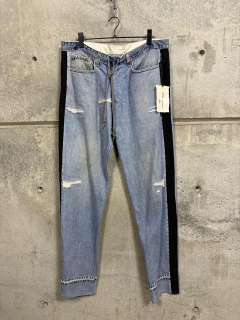 Greg Lauren $1250 Greg Lauren 34 Tux Denim Lounge Pants