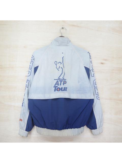 adidas Vintage 90s ADIDAS ATP Tour Spellout Big Logo Embroidered Bomber Windbreaker Jacket 