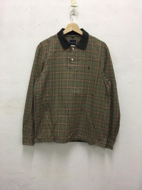 NUMBER (N)INE Number nine enfant tribble longsleeve polos shirt tartan