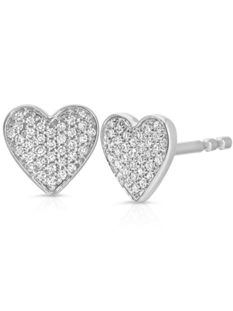 MILLY Pavé Charm Stud - Heart