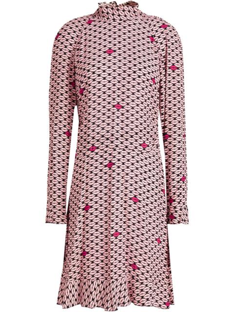 REDValentino Printed crepe dress