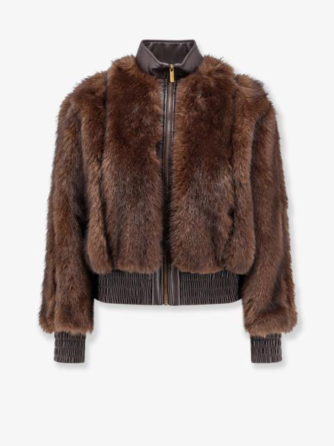 Zimmermann Zimmermann Valiant Faux Fur Jacket Brown Women