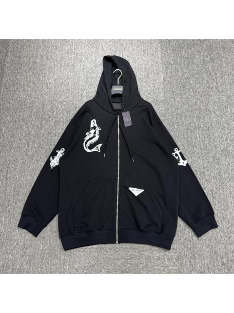 Prada Prada Mermaid Print Hoodie