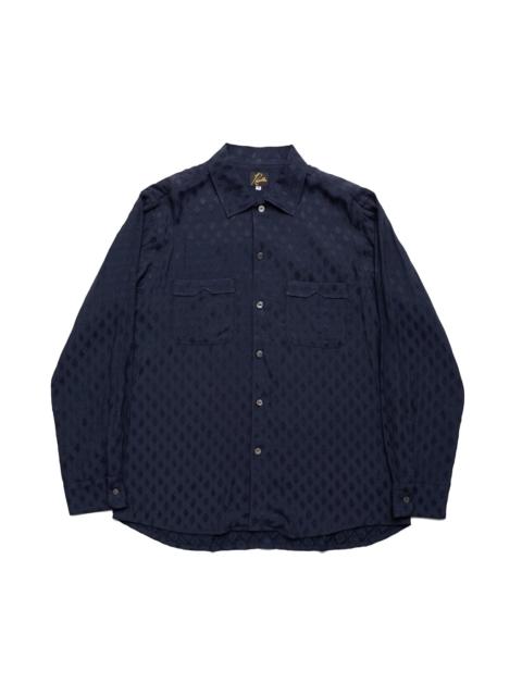 NEEDLES One-Up Shirt Diamond Mesh Jacquard - Navy
