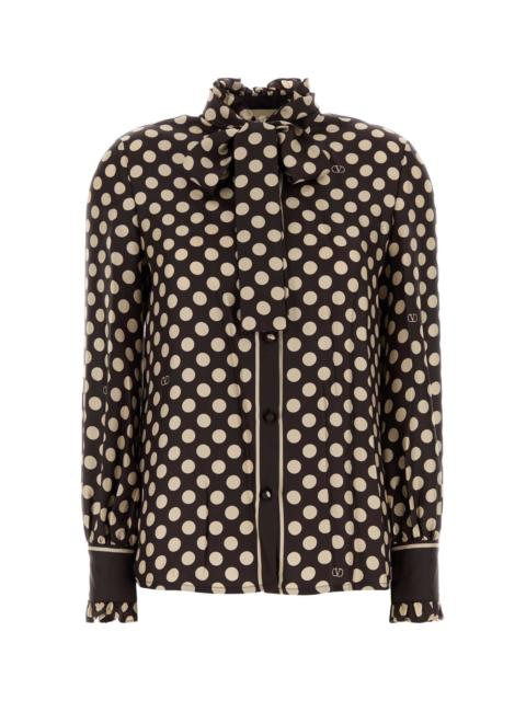 Valentino Valentino Garavani Women Printed Twill Shirt