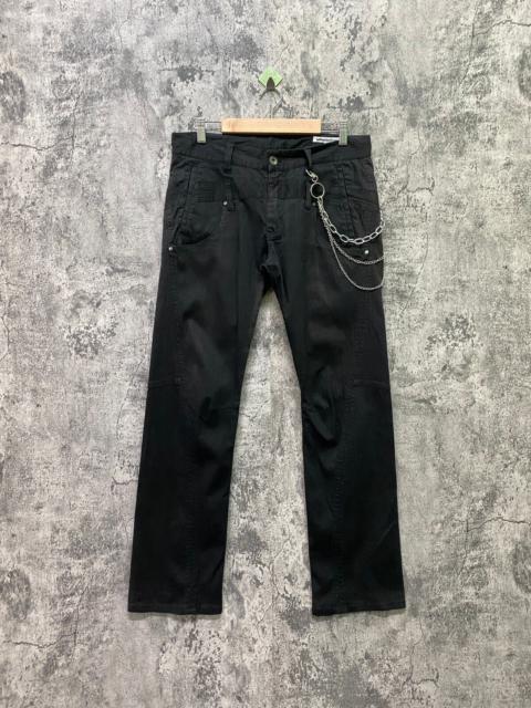 Other Designers Distressed Denim - Japan SEMANTIC DESIGN Double Waist Faded Striped Pants