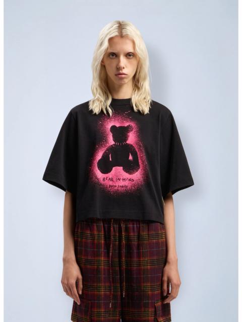 Palm Angels Palm Angels Women Spray Bear Cropped T-Shirt