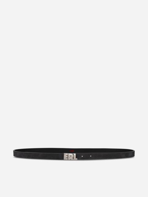 ERL Suede Skinny Belt Black