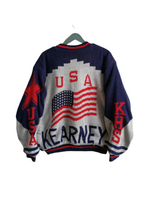 Vintage - 💥Rare Kearney Knitwear Bomber Jacket Size M