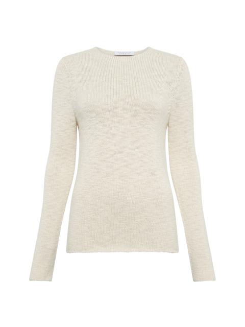 GABRIELA HEARST Deva Knit Sweater in Ivory Cashmere
