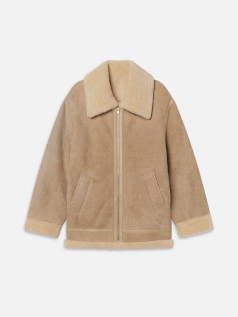 FRAME The Aged Shearling Aviator Jacket