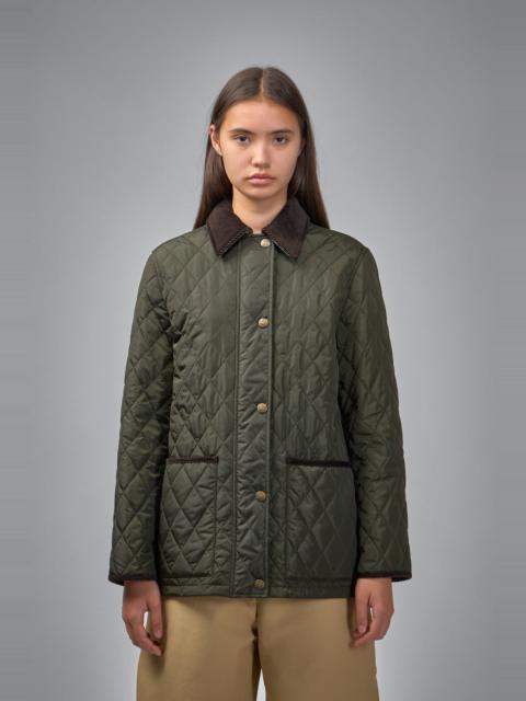 Burberry Cropped Quilted Nylon Jacket