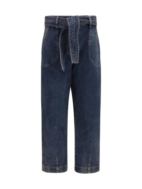GIORGIO ARMANI Giorgio Armani Women Wide-Leg Jeans With Belt